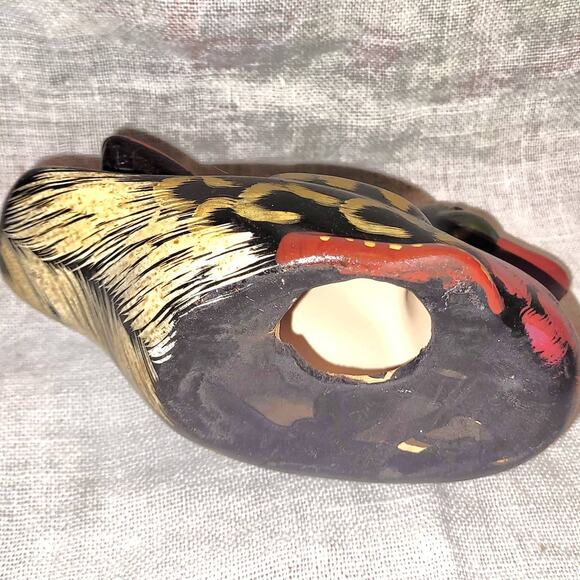 Beautiful Artisan Hand Painted Vintage Ceramic Mallard Duck - Picture 8 of 9